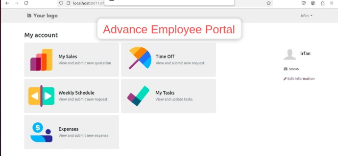 timeoff portal in odoo