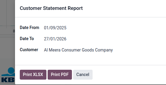Account Statement XLSX/PDF Report 